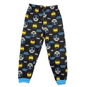 Batman Dark Knight Boys Medium Size 8 Black Pullover Pajama PJ Pants Bottom